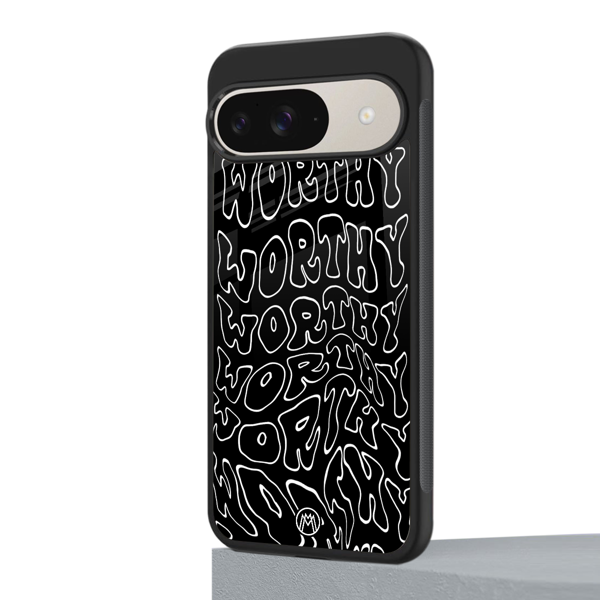 worthy black back phone cover | glass case for google pixel 9