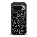 worthy black back phone cover | glass case for google pixel 9 pro xl