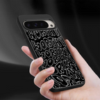 worthy black back phone cover | glass case for google pixel 9 pro xl