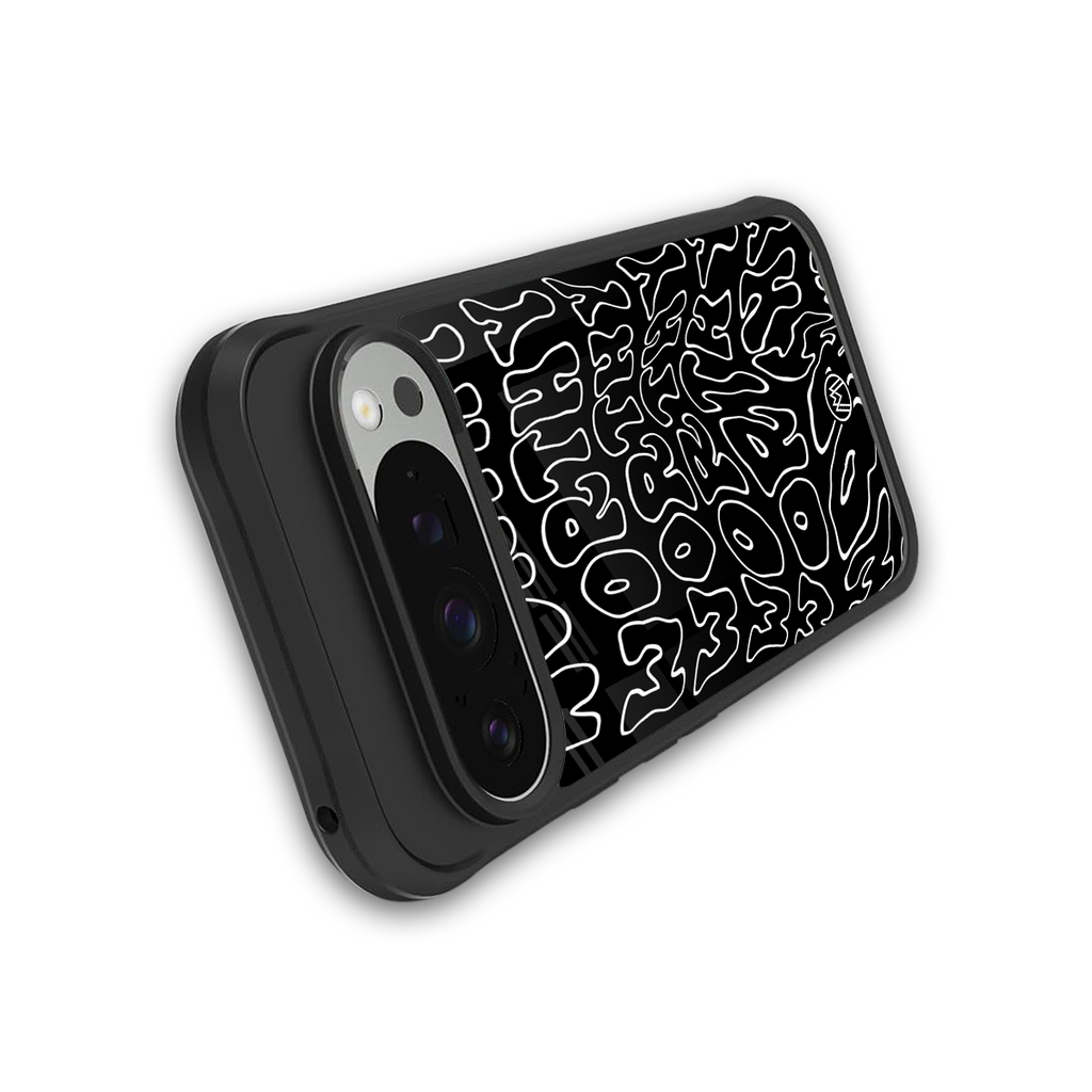 worthy black back phone cover | glass case for google pixel 9 pro xl