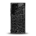worthy black back phone cover | glass case for samsung galaxy s23 ultra
