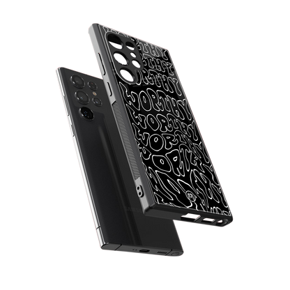 worthy black back phone cover | glass case for samsung galaxy s24 ultra