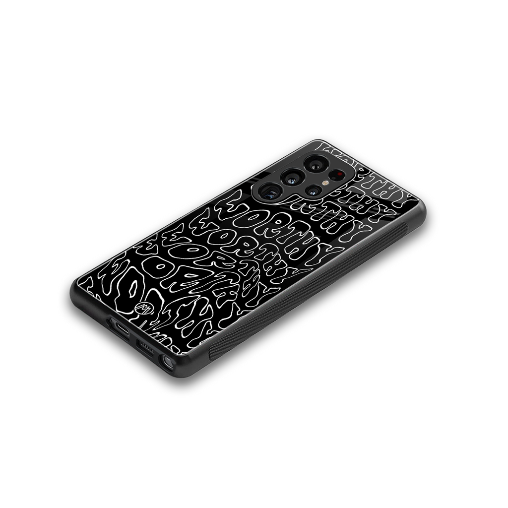 worthy black back phone cover | glass case for samsung galaxy s25 ultra