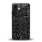 worthy black back phone cover | glass case for samsung galaxy s23 plus