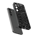 worthy black back phone cover | glass case for samsung galaxy s24 fe