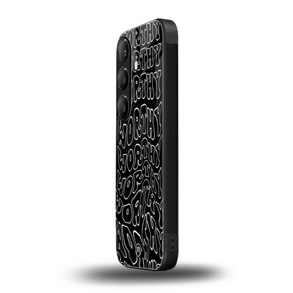 worthy black back phone cover | glass case for samsung galaxy s24 fe