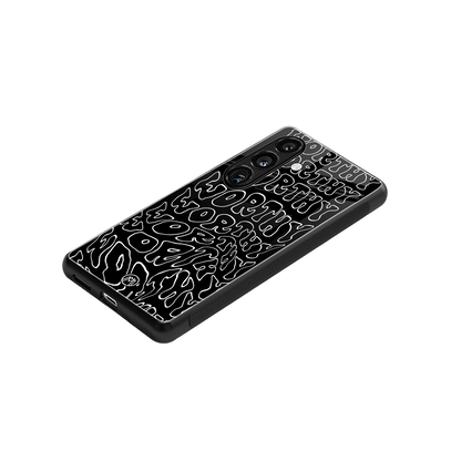 worthy black back phone cover | glass case for samsung galaxy s23 plus