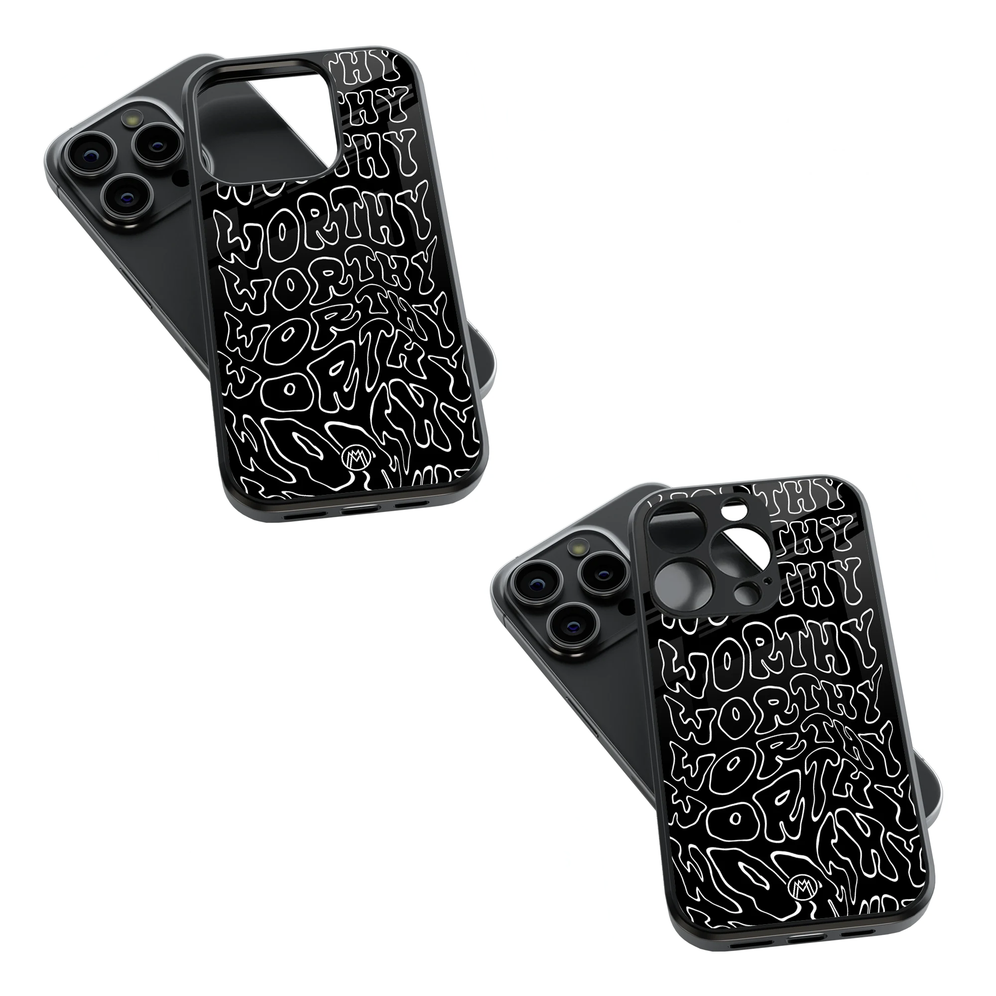 Trendy Glass Back Mobile Case for iPhone, Samsung, Redmi, OnePlus, Google Pixel, Motorola