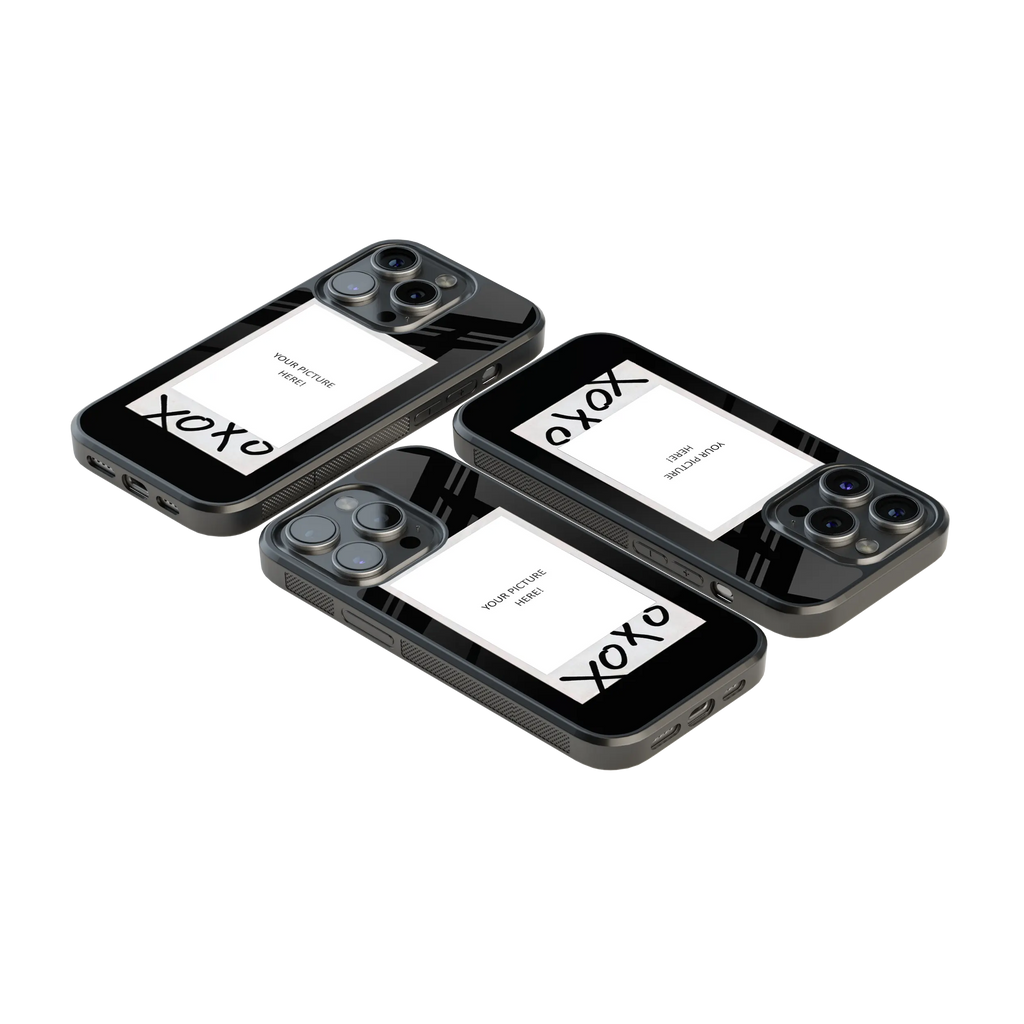 Polaroid Personalised Glass Phone Case