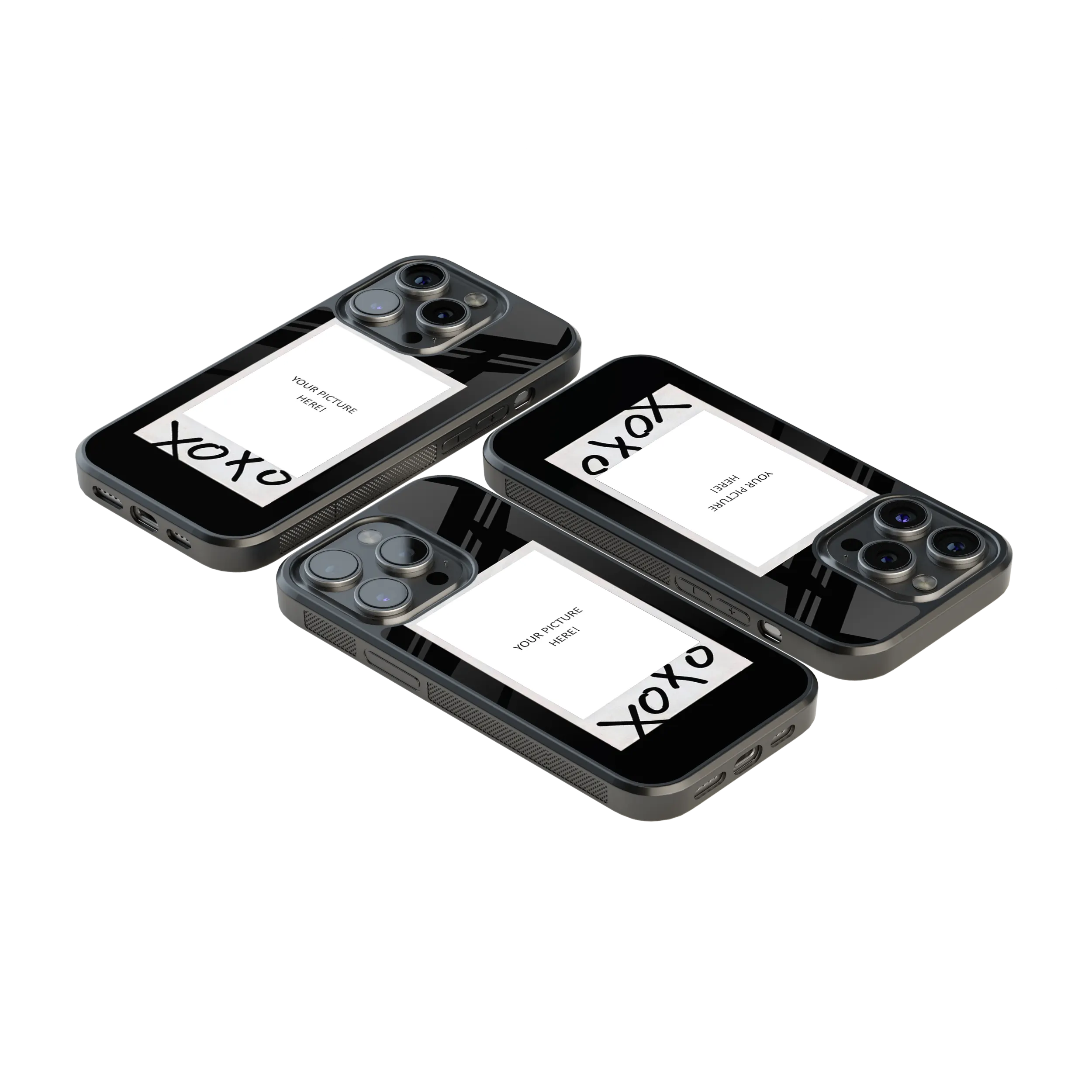 Polaroid Personalised Glass Phone Case