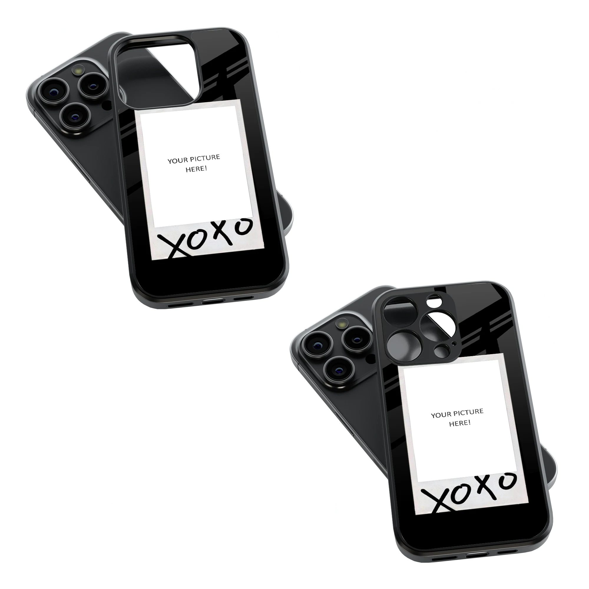 Polaroid Personalised Glass Phone Case