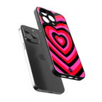y2k black pink hearts aesthetic back phone cover | glass case for iphone 13 pro max