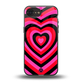 y2k black pink hearts aesthetic back phone cover | glass case for iphone 16e