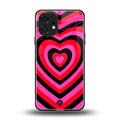 y2k black pink hearts aesthetic back phone cover | glass case for nothing phone 1
