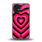 y2k black pink hearts aesthetic back phone cover | glass case for nothing phone 1