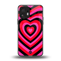 y2k black pink hearts aesthetic back phone cover | glass case for nothing phone 2