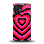 y2k black pink hearts aesthetic back phone cover | glass case for nothing phone 2