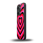 y2k black pink hearts aesthetic back phone cover | glass case for oneplus nord 3
