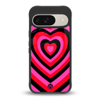 y2k black pink hearts aesthetic back phone cover | glass case for google pixel 9