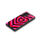 y2k black pink hearts aesthetic back phone cover | glass case for samsung galaxy s25 ultra