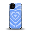 y2k blue hearts aesthetic back phone cover | glass case for iphone 13