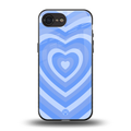y2k blue hearts aesthetic back phone cover | glass case for iphone 16e