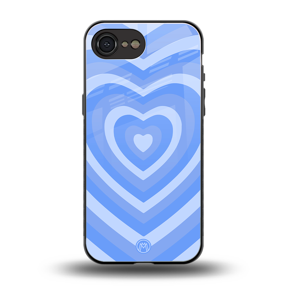 y2k blue hearts aesthetic back phone cover | glass case for iphone 16e