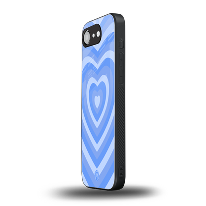 y2k blue hearts aesthetic back phone cover | glass case for iphone 16e