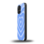 y2k blue hearts aesthetic back phone cover | glass case for nothing phone 1