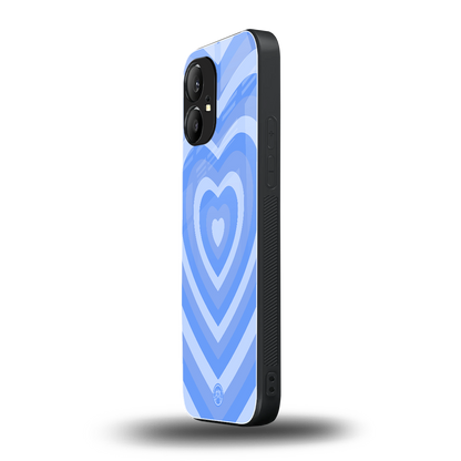 y2k blue hearts aesthetic back phone cover | glass case for nothing phone 1