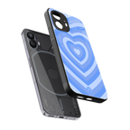 y2k blue hearts aesthetic back phone cover | glass case for nothing phone 2