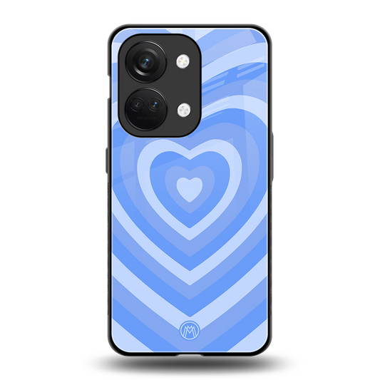 y2k blue hearts aesthetic back phone cover | glass case for oneplus nord 3