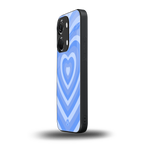 y2k blue hearts aesthetic back phone cover | glass case for oneplus nord 3