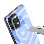 y2k blue hearts aesthetic back phone cover | glass case for oneplus nord 3