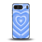 y2k blue hearts aesthetic back phone cover | glass case for oneplus nord 4