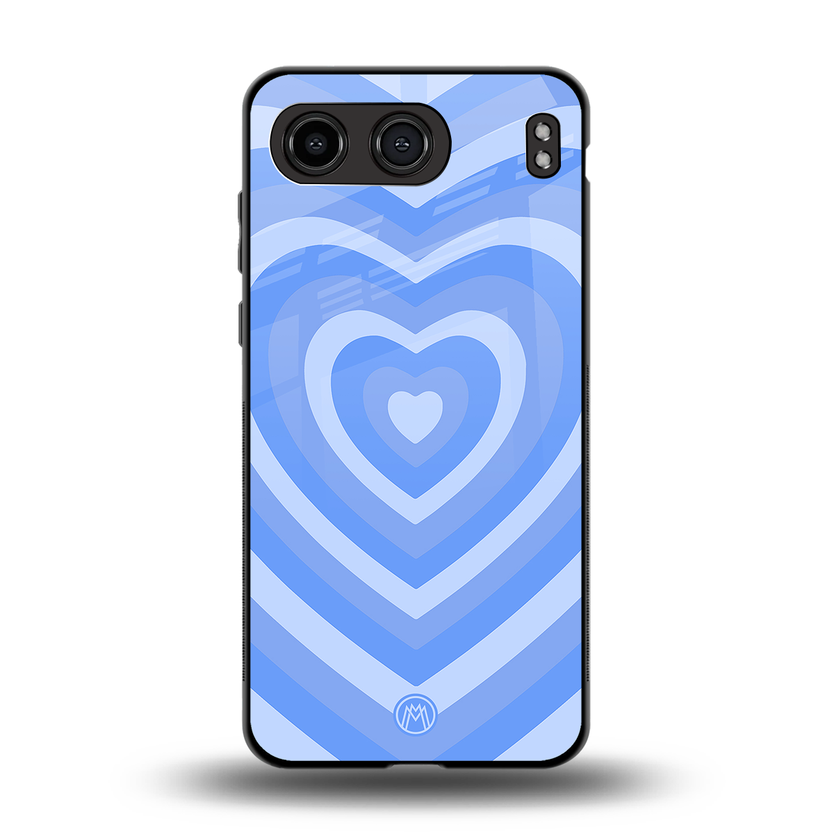 y2k blue hearts aesthetic back phone cover | glass case for oneplus nord 4
