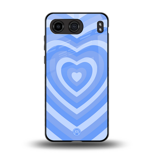 y2k blue hearts aesthetic back phone cover | glass case for oneplus nord 4