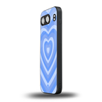y2k blue hearts aesthetic back phone cover | glass case for oneplus nord 4