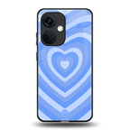 y2k blue hearts aesthetic back phone cover | glass case for oneplus nord ce 3