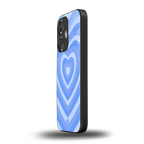 y2k blue hearts aesthetic back phone cover | glass case for oneplus nord ce 3