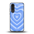 y2k blue hearts aesthetic back phone cover | glass case for oneplus nord ce 4 lite