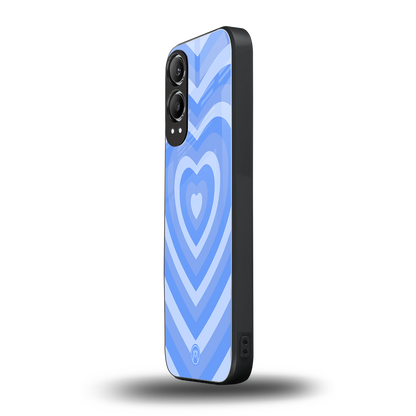 y2k blue hearts aesthetic back phone cover | glass case for oneplus nord ce 4 lite