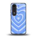 y2k blue hearts aesthetic back phone cover | glass case for oneplus nord ce 4