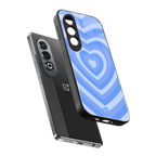 y2k blue hearts aesthetic back phone cover | glass case for oneplus nord ce 4