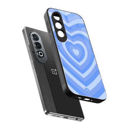 y2k blue hearts aesthetic back phone cover | glass case for oneplus nord ce 4