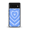 y2k blue hearts aesthetic back phone cover | glass case for Google Pixel 6A
