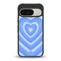 y2k blue hearts aesthetic back phone cover | glass case for google pixel 9