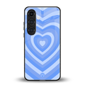 y2k blue hearts aesthetic back phone cover | glass case for samsung galaxy s25