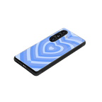 y2k blue hearts aesthetic back phone cover | glass case for samsung galaxy s24