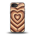 y2k brown hearts aesthetic back phone cover | glass case for iphone 16e